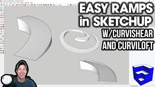 Modeling RAMPS in SketchUp with Curvishear and Curviloft - SketchUp Extension Tutorial