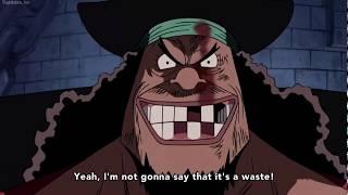 Blackbeard epic speech to luffy(English Sub)