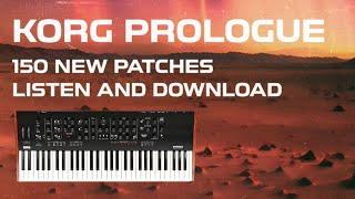 Korg Prologue Patches - 150 Presets - Boards of Canada, Tycho, Tame Impala - Listen and Download