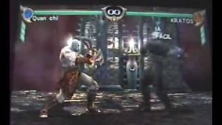 Quan Chi vs Kratos (Soulcalibur Broken Destiny - psp)