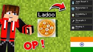 Minecraft, But Eating INDIAN SWEETS Gives OP Effects....