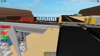 train hits semi truck (cab view) (ROBLOX)