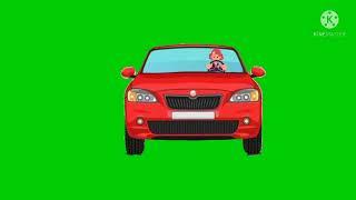 Moving Car Greenscreen