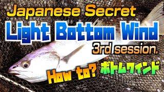 [Light Bottom Wind] Japanese Secret technique caught White Seabass.