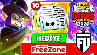 FreeZone'dan 10 BRAWL PASS HEDİYELİ DÜNYA FİNALLERİ 1. GÜN  - Brawl Stars Canlı Yayın