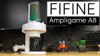 The BEST budget microphone!! Fifine Ampligame A8 - RGB Condenser Microphone