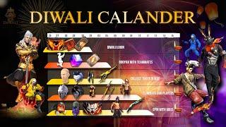 Diwali Event Calendar आ गया | Flash Sale Discount Event | Free Fire New Event | Ff New Event