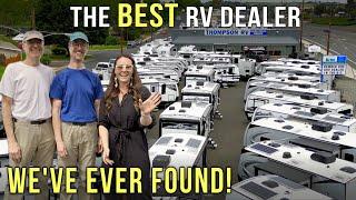 It's HARD to find an AWESOME RV Dealer! We bought our new RV from one: Thompson RV in Pendleton, OR