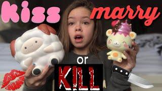 Kiss Marry or Kill with Squishies! || christine marie