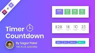 How to Setup countdown coming soon timer widget in The Plus Addons for Elementor?