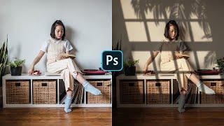 Sun Light Effect - Best Photoshop Tutorial | Window Shadow Effect