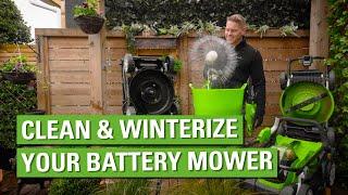 Clean & Winterize Your Cordless Lawn Mower