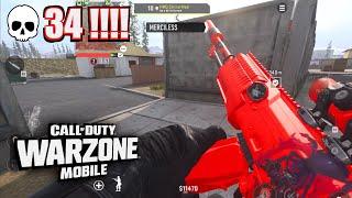 34 KiLLs!!! 120 FOV Gameplay Maximum Graphics - Warzone Mobile