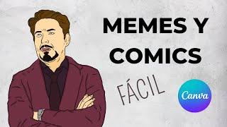 Cómo hacer MEMES y COMICS en Canva - FÁCIL