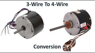 Replacing AC Condenser Fan Motor: OEM 3-Wire To A Universal 4-Wire