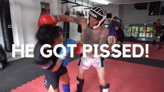 My Sparring Partner got REALLY MAD at me…