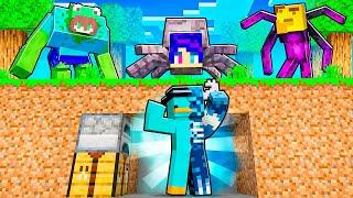 CAZADORES vs SPEEDRUNNER MUTANTE en Minecraft!