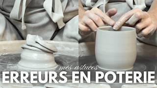 FAILS POTERIE: top 3 des erreurs au tour - conseils d'une céramiste autodidacte 