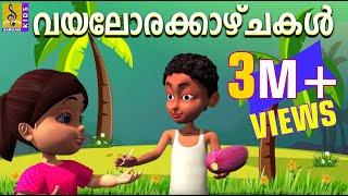 വയലോരക്കാഴ്ചകൾ |  Cartoon Story | Kids Animation Malayalam | Vayalora Kazhchakal