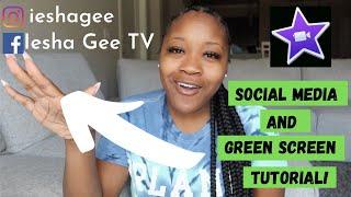 How To Add Social Media Icons To Your Video | GREEN SCREEN | on iMovie Using Canva | TUTORIAL