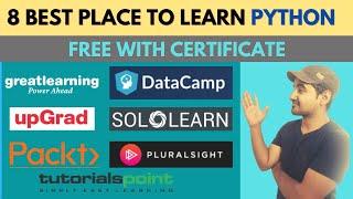 Top 8 Platform Offers Free Python Certification Course | Learn Python For Beginners To Advance Free