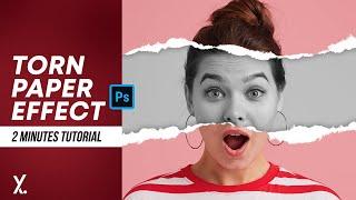 Torn Paper Effect | Photoshop Tutorial | 2 Minutes Tutorial