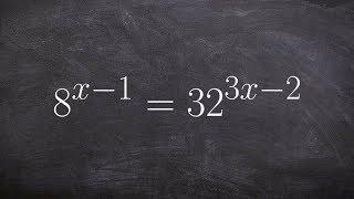 Solving Exponential equations