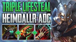 TRIPLE LIFESTEAL OP! Heimdallr ADC Gameplay (SMITE Ranked Conquest)