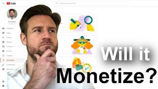 Monetizing a mixed content channel