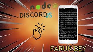 7/24 AÇIK DİSCORD BOT YAPIMI - ANDROİD TELEFON ve TERMUX KULLANARAK