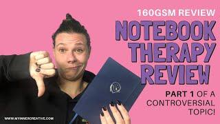 Notebook Therapy Review | 160gsm Dot Grid Notebook Tsuki - Dont waste your money!