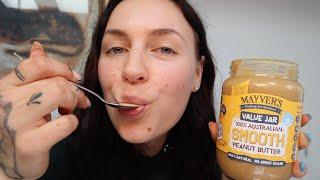 ASMR | PEANUT BUTTER  Sticky Mouth Sounds!