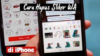 Bosen, gini cara menghapus stiker whatsapp iPhone