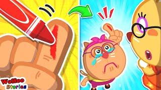 Baby Kat Got a Boo Boo! - Educational Videos for Kids @KatFamilyChannel