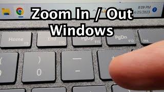 How to Zoom In / Out on Apps (Chrome) Windows 11 / 10 PC
