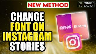 How to change font on Instagram stories 2024