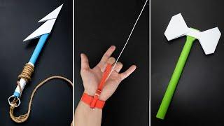 03 Amazing Origami Ninja Weapons || Axe | Harpoon | Ninja Web Shooter