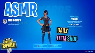 ASMR Fortnite NEW Tsuki Human Style! Daily Item Shop Update  Relaxing Whispering 