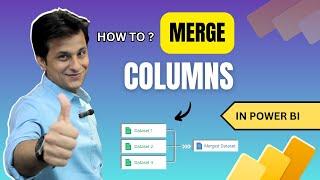 11.1 How Merge Columns in Power BI (Power Query) | Power BI Tutorial for Beginner | By Pavan Lalwani