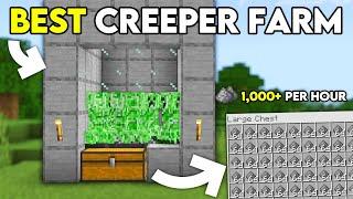 BEST CREEPER FARM in Minecraft Bedrock 1.21 !