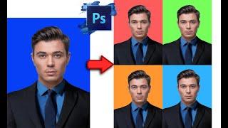 How to Change Background Color of Passport Size Photo in Adobe Photoshop CS6 – Shabi Graphics