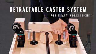 1 Simple Motion Deploys all 4 Casters on This Tool Cart!