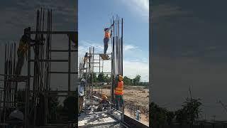 Talented Worker Insert Stirrup Bar To Column