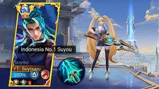 SUYOU BUILD EASY COUNTER LAYLA MARKSMAN SOLO RANKED! | SUYOU BEST BUILD & EMBLEM - MOBILE LEGENDS