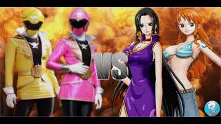 MUGEN - Request - Gokai Yellow & Pink VS Boa Hancock & Nami - See Description