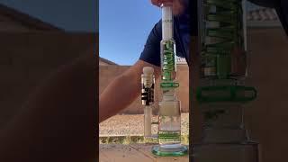 Phoenix Star Glass Bong Review, Freezable Coil Bong PHX64