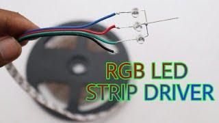 Simple 12volt RGB led strip driver | without IC or Transistor