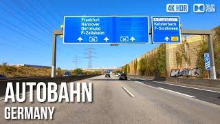 Scenic Drive Autobahn (A3), No Speed Limit! -  Germany [4K HDR] Driving Tour