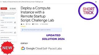 Deploy a Compute Instance with a Remote Startup Script: Challenge Lab || 2024 || #GSP301 #qwiklabs