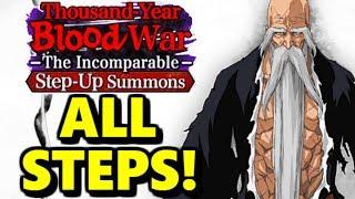Bleach Brave Souls: 4th Anniversary Round 2! TYBW 5 Step-up Summons - ALL Steps!